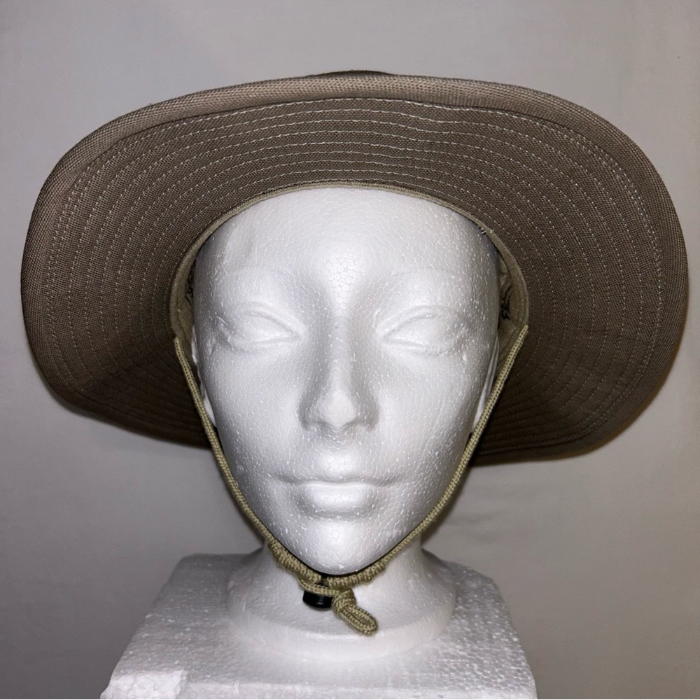 Logistik Cadet Boonie Hat w/ Chin Strap - Tan/Khaki - Size Medium Made In Canada